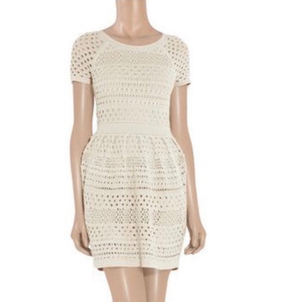 TIBI Crochet Cream Dress - Picture 3 of 7